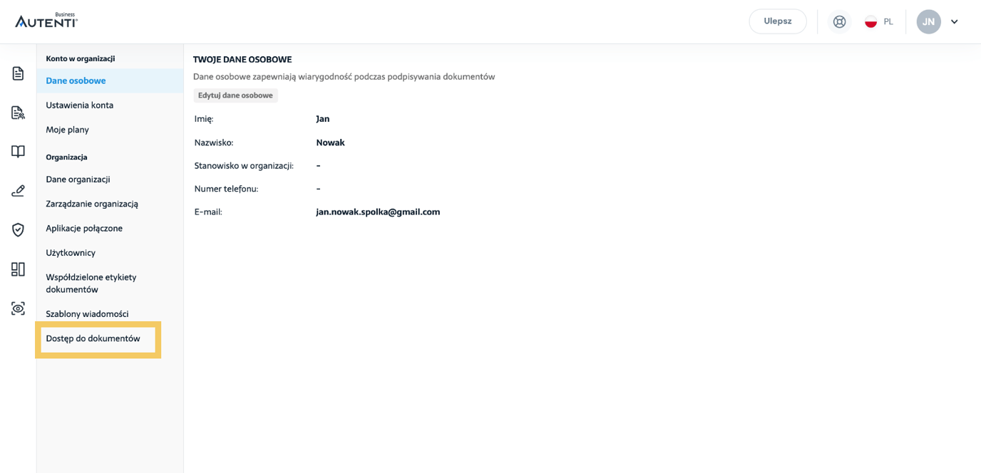 Czym jest dostęp do dokumentów wewnątrz organizacji?